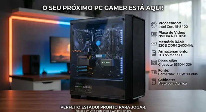 PC Gamer Pronto para Jogar