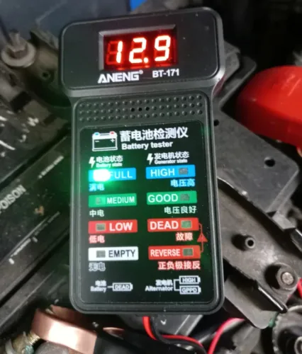 Testador De Bateria Ferramentas De Diagnóstico Analisador De Bateria 12V Lcd