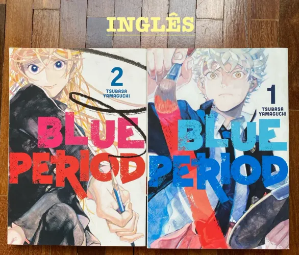 Mangás Blue Period Vol. 1 e 2 em Inglês