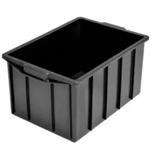 Caixa plástica 130L 74 x 52 x 41 cm sem tampa - Preço unitário
