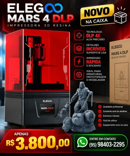 Impressora 3D Elegoo Mars 4 DLP