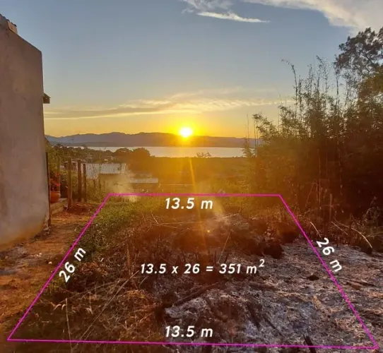 Terreno à Venda Imbituba SC - 351m² - Legalizado - Vista Panorâmica da Lagoa