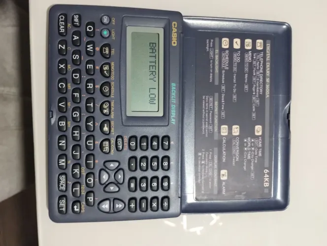 Casio digital diary SF-3600a agenda digital item colecionador