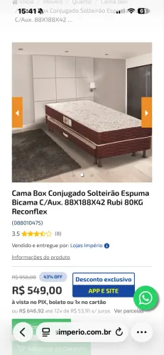 Cama solteiro bicama ( 2 em 1) 