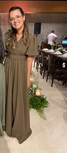Vestido verde oliva 