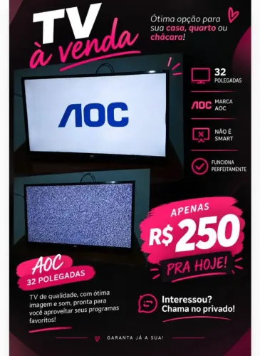 Estou vendendo está tv NAO é smart