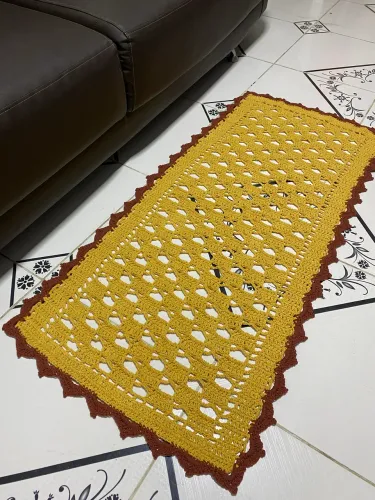 Tapete de Crochê Grande Elegante
