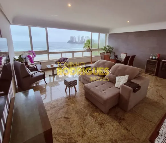 APARTAMENTO GUARUJA SP - Pitangueiras: Frente Mar, Mobiliado, 3 Quartos, 3 Banheiros, 2 Va