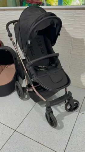Kit Carrinho ABC Design 3 em 1 Rosé Gold | Excelente Estado