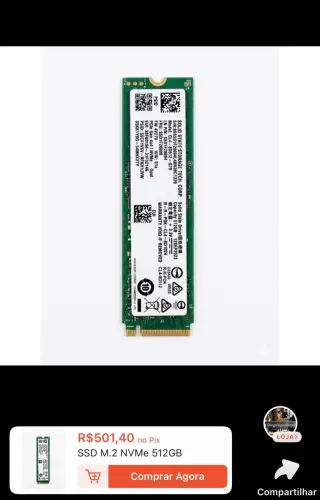 Sdd M2 NVME 512GB