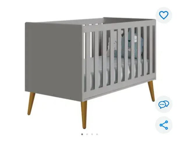 Vendo berço, carrinho de bebê 