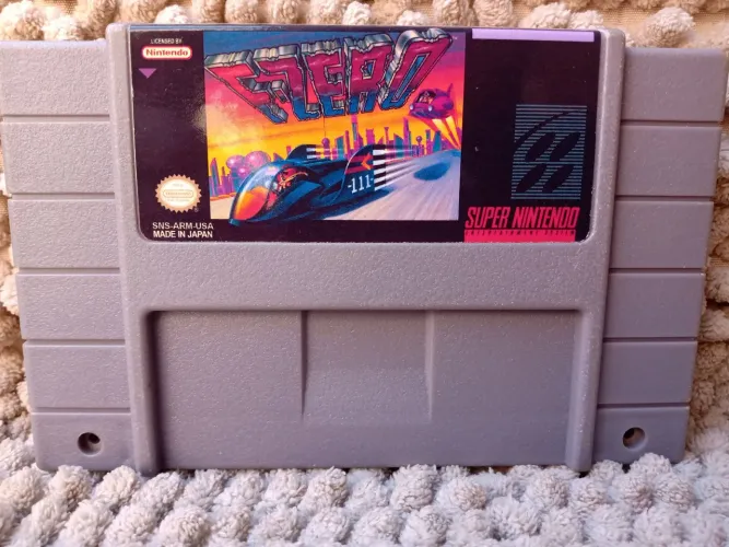 Cartucho F Zero nave Super Nintendo