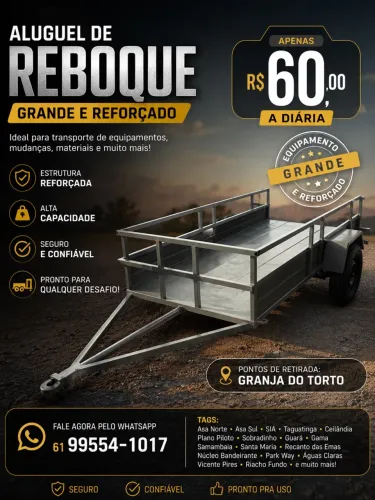 Aluguel de Carretinha/Reboque