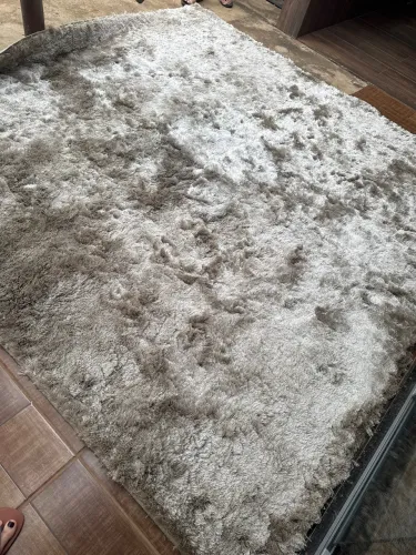 Tapete Pelo Alto Shaggy Luxo 2x2,50m Mesclado