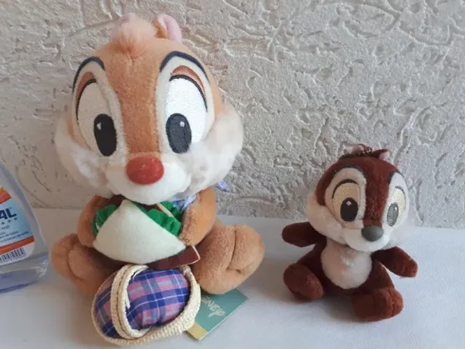 Kit 2 unidades Pelúcia Tico E Teco Disney Trouxe Do Japão 