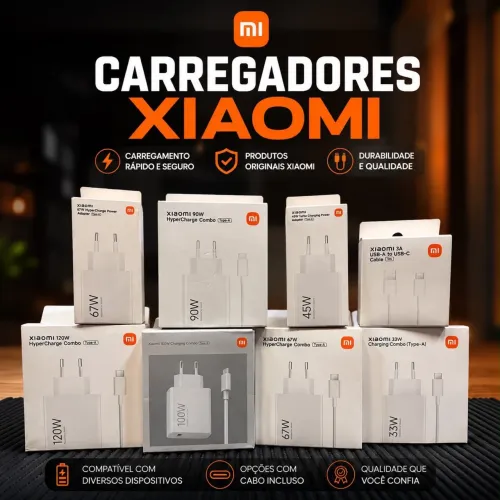 Carregadores xiaomi
