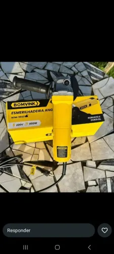 Esmerilhadeira lixadeira angular 750wts 115mm 4.1 11000rpm0