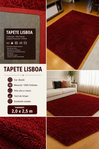 Tapetes Vermelho - 2 x 2,50