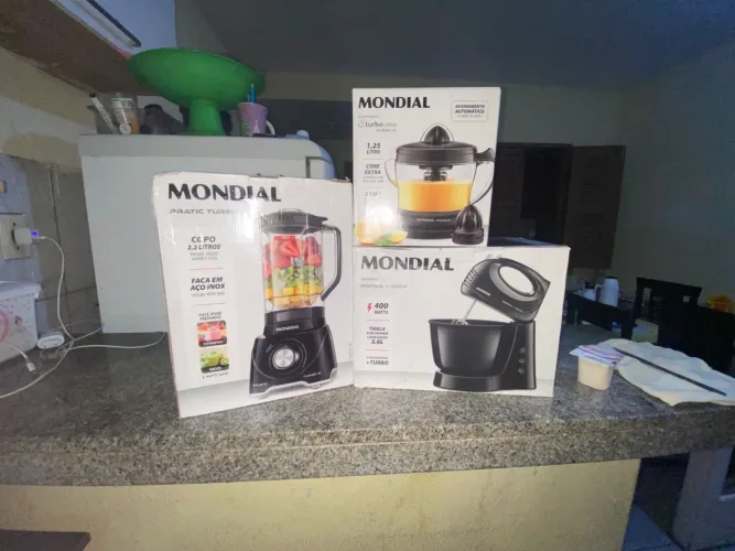 Batedeira + Liquidificador + Espremedor de frutas Mondial