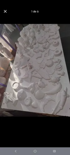 Peças de gesso para crianças pintar