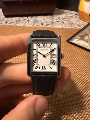 Relógio De Pulso Inspirado Cartier Tank (Usado)