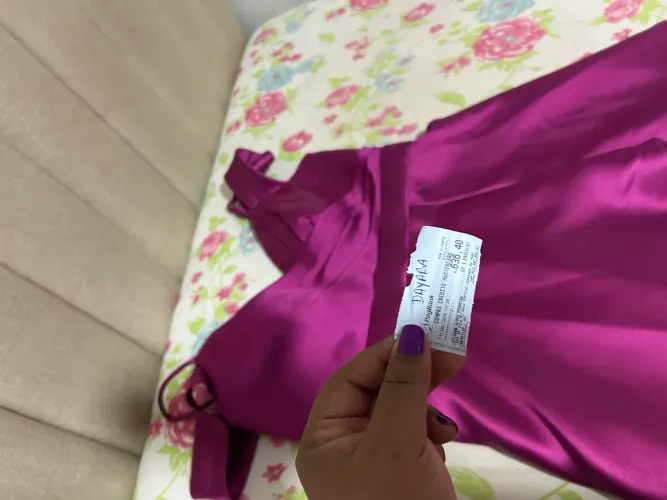 Vestido de festa Fúcsia 