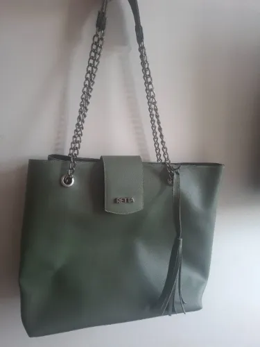 Original Retta Shoes Kit Bolsa Sacola E Necessarie Retta Verde Militar