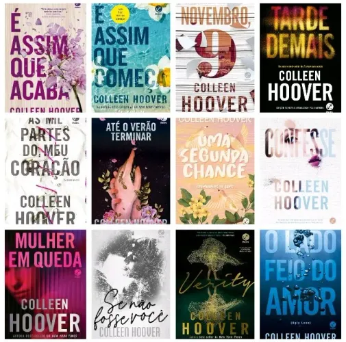 Kit com 12 Livros Colleen Hoover Novos