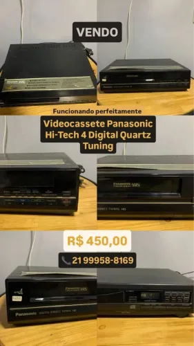 Videocassete Panasonic Hi-tech 4 Digital Quartz Tuning