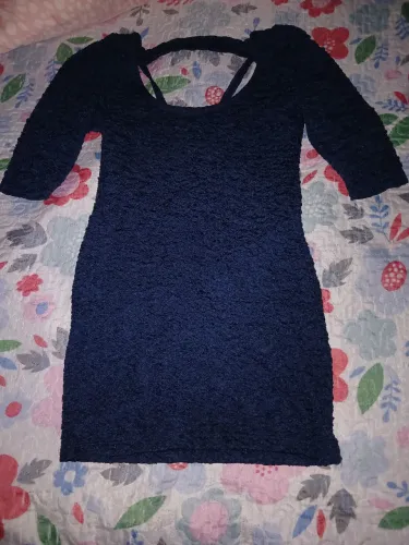 Vestido azul lindo da morena rosa 70 reais