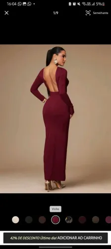 Vendo vestido marsala