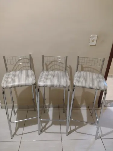 Banqueta cromada