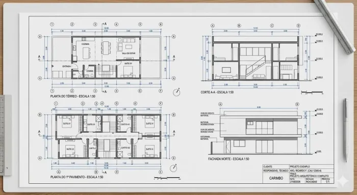 Projetista Freelancer - Projetos em autocad, pranchas, plantas