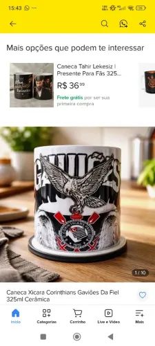 Arte em forma de canecas