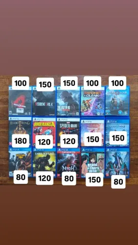 Jogos de ps5 e ps4