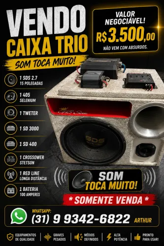Caixa trio 15