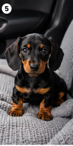 Filhote de cachorro carinhoso Teckel/Dachshund/Salsicha/Salsichinha/Basset/Cofap