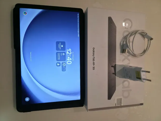 Galaxy Tab A9+ 5G, grafite, 64GB e 4GB de RAM.