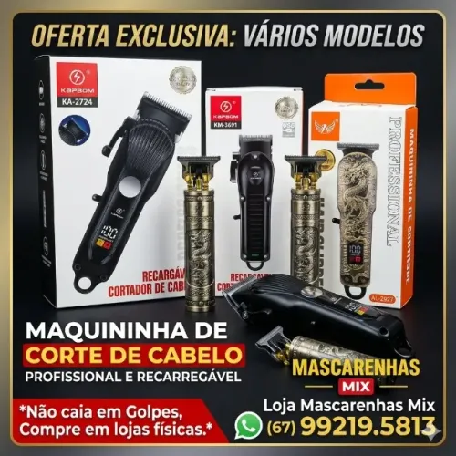 Maquininhas de Corte de Cabelo e Acabamento Varios Modelos Cod:0141