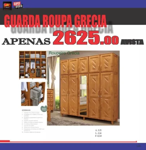 ROUPEIRO GRECIA EM MADEIRA