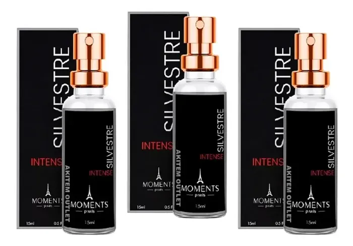 Kit 3 Perfume Masculino Silvestre Moments Paris 15ml