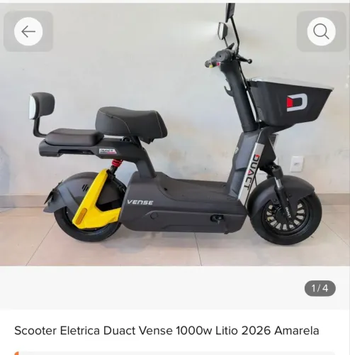 Scooter Elétrica Duact Vense 1000w 20ah