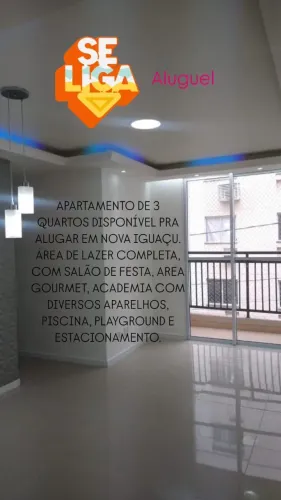 Apartamento 3 quartos condomínio viva mais. Nova Iguaçu