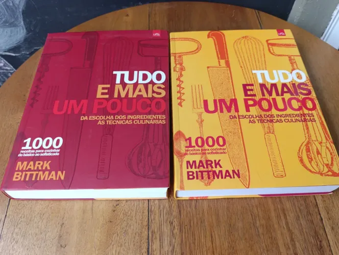 LIVRO TUDO E MAIS UM POUCO VOL 1 E 2 1000 RECEITAS PARA COZINHAR DO BÁSICO AO SOFISTICADO