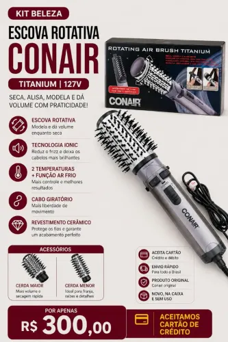Escova rotativa Titanium 