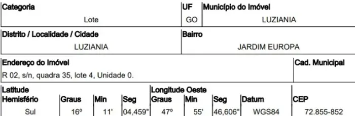 Oportunidade valiosa Terreno no Jardim Europa, Luziania - GO, N. SN QD 35, 300m² | Venda