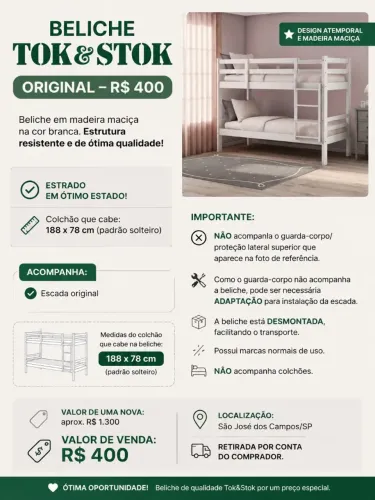 Desapego Beliche Tok&Stok