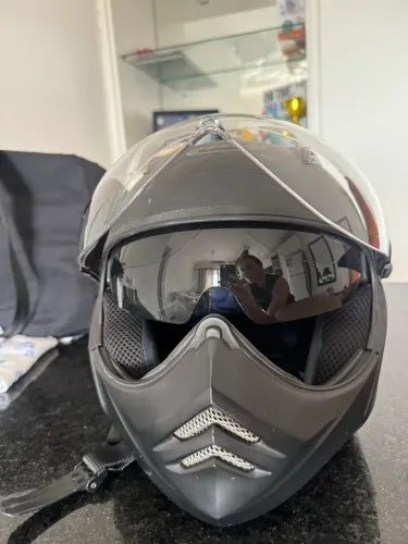 Capacete Peels Mirage Aberto Preto Fosco