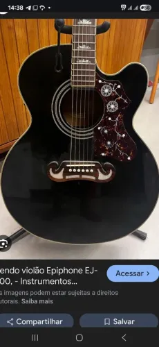 Violão aço estereo Epiphone jumbo