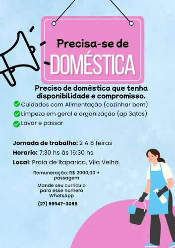 Vaga de doméstica